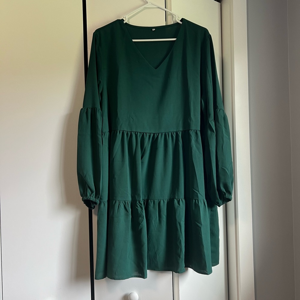 Hunter green dress